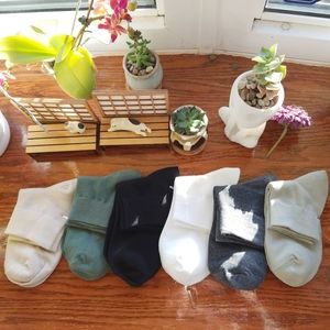 6 Pairs Mens Cotton Socks Summer Breathable